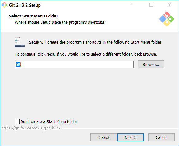 Choose start menu folder name